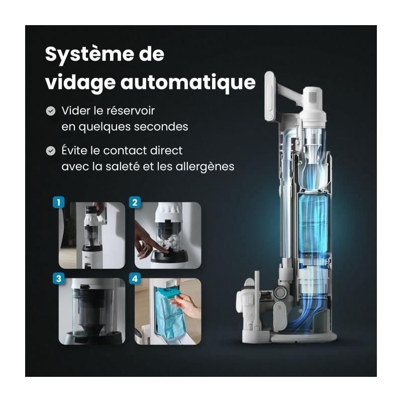 Aspirateur balai sans fil EZICLEAN Cyclomax R22 - Performant et éco-responsable