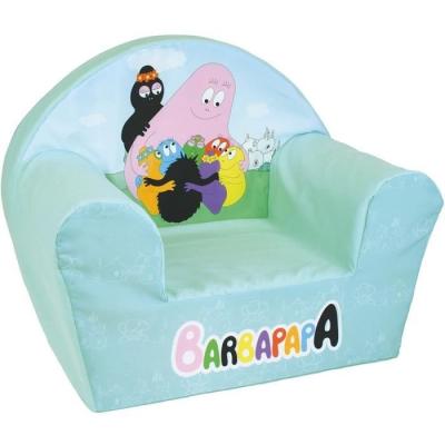 Fauteuil club enfant BARBAPAPA - FUN HOUSE - Origine France - 52 x 33 x 42 cm