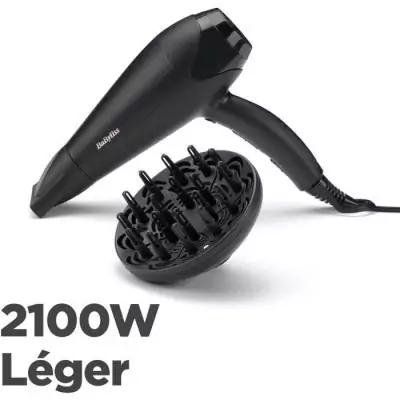 Sèche-cheveux BaByliss D563DE Power Dry 2100 - Léger et Compact
