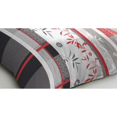Parure de lit microfibre bleue - Shizuoka - Housse 140x200 cm + 1 taie - HOME LINGE PASSION