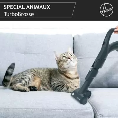 Aspirateur sans sac HOOVER HP720PET - Puissance 850W - Spécial parquet et animaux