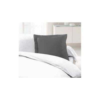 Taies d'Oreillers 100% coton 63x63 cm - Gris foncé (Lot de 2)