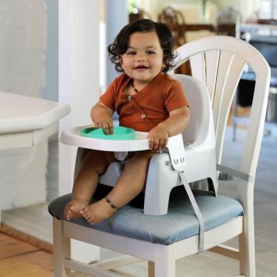 Rehausseur de table pratique pour repas - INGENUITY - Orange et bleu