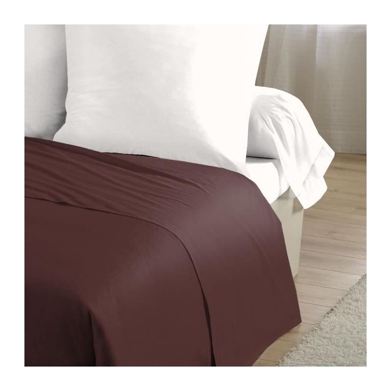 Drap plat moderne - LOVELY HOME - LH71589 - 240 x 300 cm - Marron