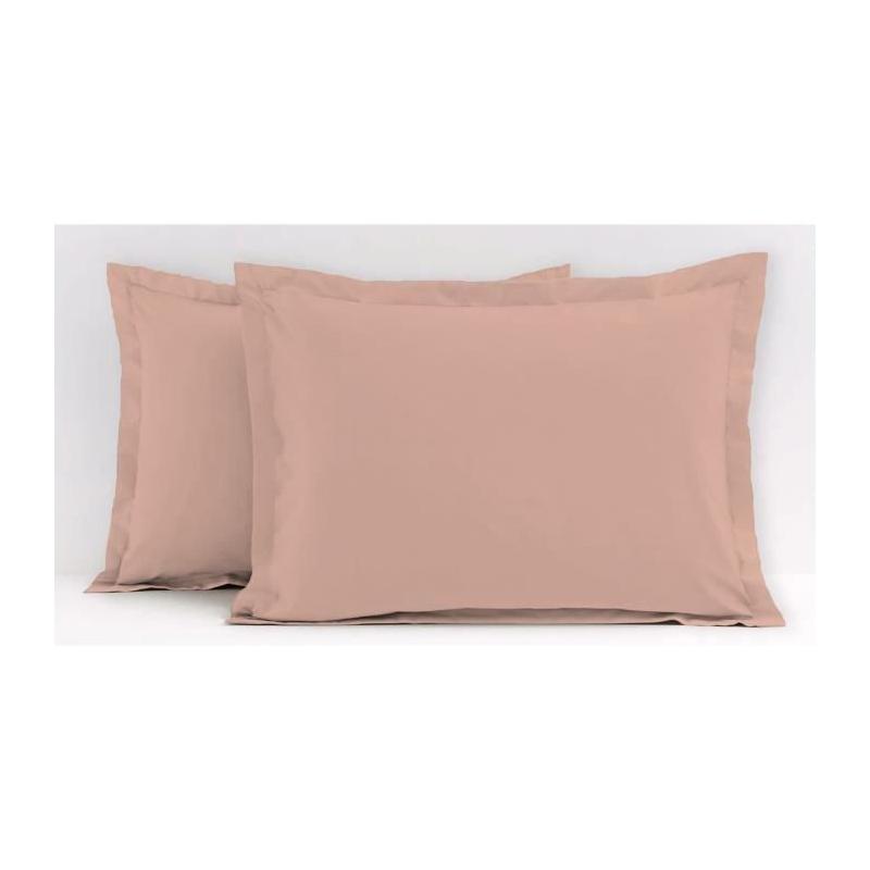 Lot de 2 taies d'oreiller Rose - LOVELY HOME - Responsable et doux - LH71619