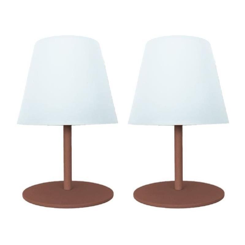 Lampes de table sans fil - LUMISKY TWINS - Terracota - Lot de 2
