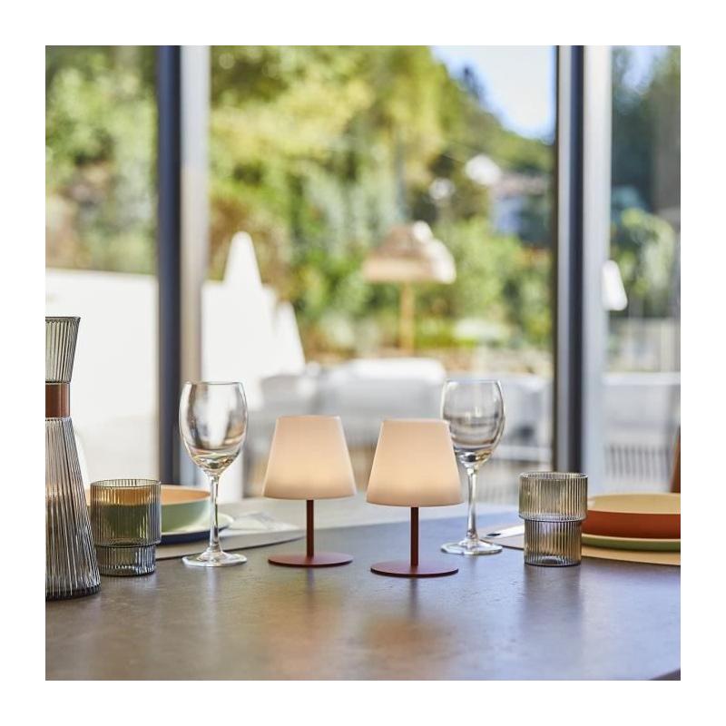 Lampes de table sans fil - LUMISKY TWINS - Terracota - Lot de 2