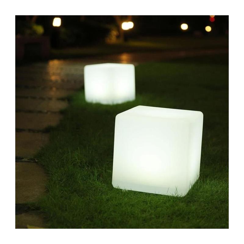 Cube solaire lumineux LUMISKY CASY - Tabouret table basse KIOSQUE - GAZEBO