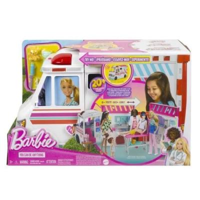 Barbie Ambulance et Clinique Médicale - Coffret avec Accessoires