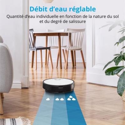 Aspirateur Robot MEDION X50 SW: Navigation Laser, 8000 Pa - Zones NO GO & GO