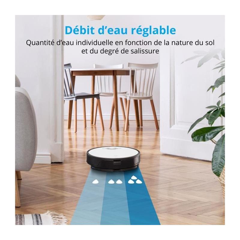 Aspirateur Robot MEDION X50 SW: Navigation Laser, 8000 Pa - Zones NO GO & GO