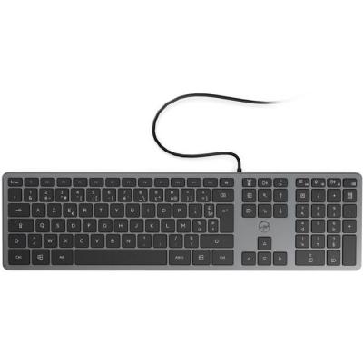 Clavier filaire ultra-fin en métal - MOBILITY LAB - Gris spatial