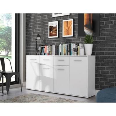 Buffet PILVI 4 portes 2 tiroirs Blanc mat - Eco-friendly FSC®