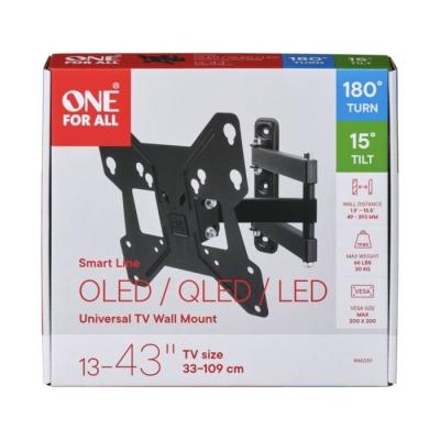 Support mural inclinable et orientable pour TV de 13 à 43 pouces