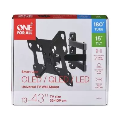 Support mural inclinable et orientable pour TV de 13 à 43 pouces