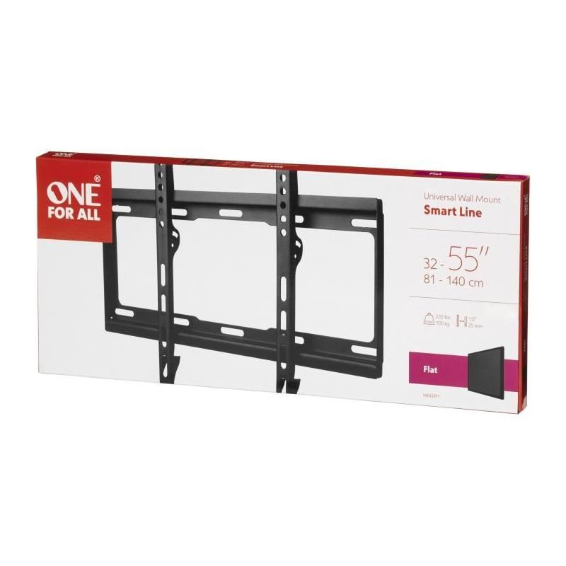 Support mural TV Ultra-fin pour écran 32-65'' - Max 100kg