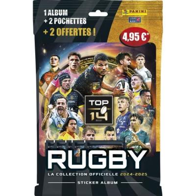 Starter Pack PANINI Rugby Top 14 2024-2025 - Album + 2 pochettes offertes