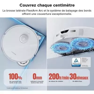 ROBOROCK QREVO CURV - Robot Aspirateur Laveur 18500 Pa