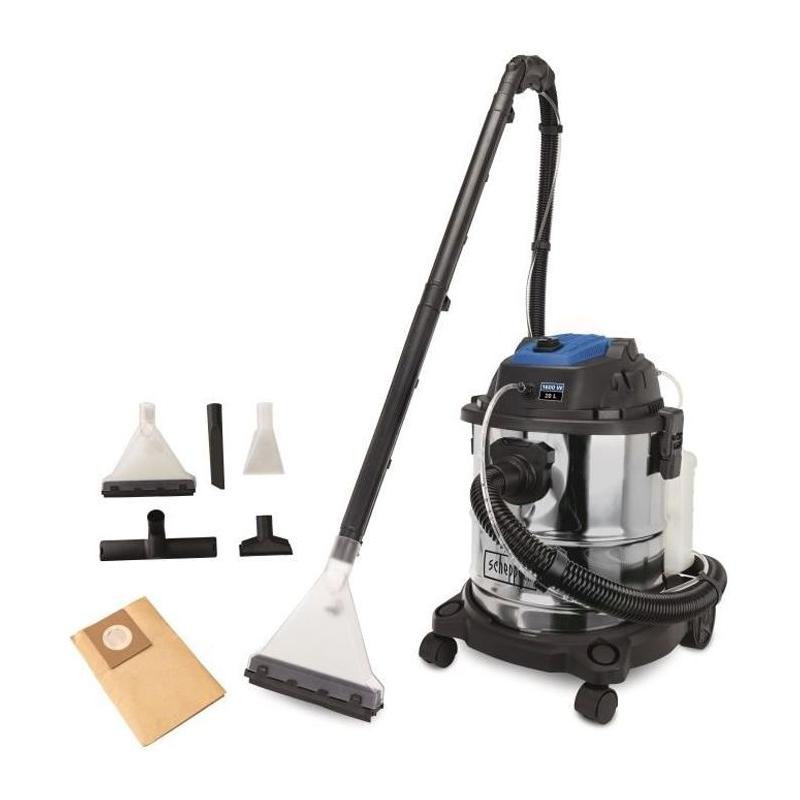Aspirateur Injecteur Extracteur SCHEPPACH SprayVac20 - 1600W - Cuve Inox - Gris