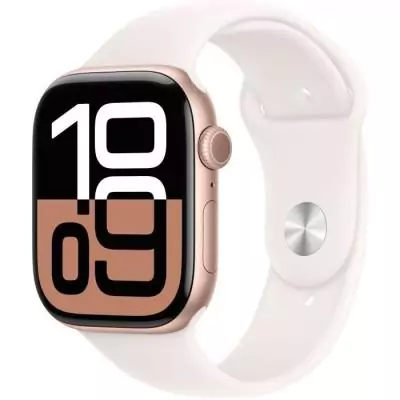 Montre Apple Watch Series 10 GPS 46mm Rose Gold - Bracelet Light Blush Sport Band