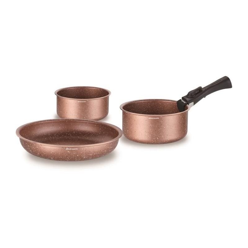Ensemble de cuisine Arthur Martin AM5865 - 18 pièces - Poignée amovible