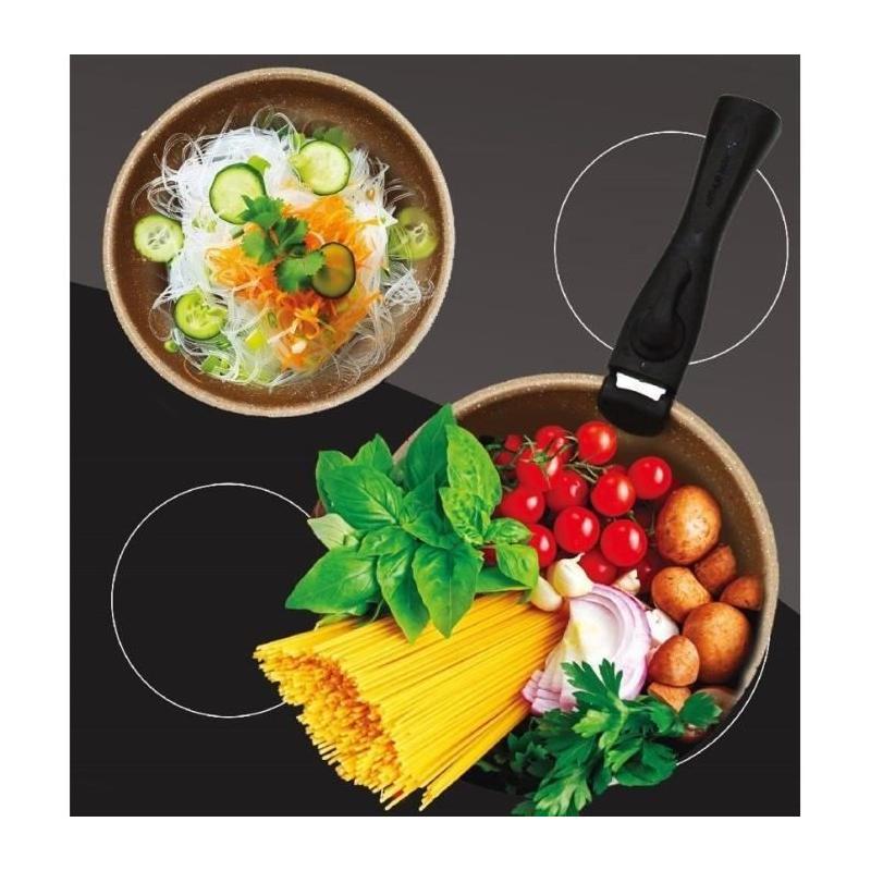 Ensemble de cuisine Arthur Martin AM5865 - 18 pièces - Poignée amovible