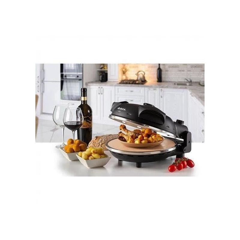 Four à Pizza Electrique Ariete 918 Blanc 1200W - Pierre Réfractaire - Diamètre 33cm