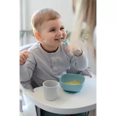 Ensemble Repas Silicone Bébé BEABA, Anti-dérapant, 4 Pièces - Jungle