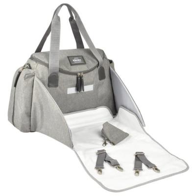 Sac à langer BEABA Sydney Gris Chiné - Compact et pratique