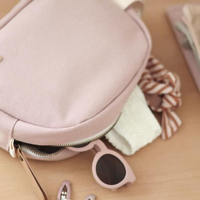 Trousse de toilette bébé canvas rose poudré - Set de soin