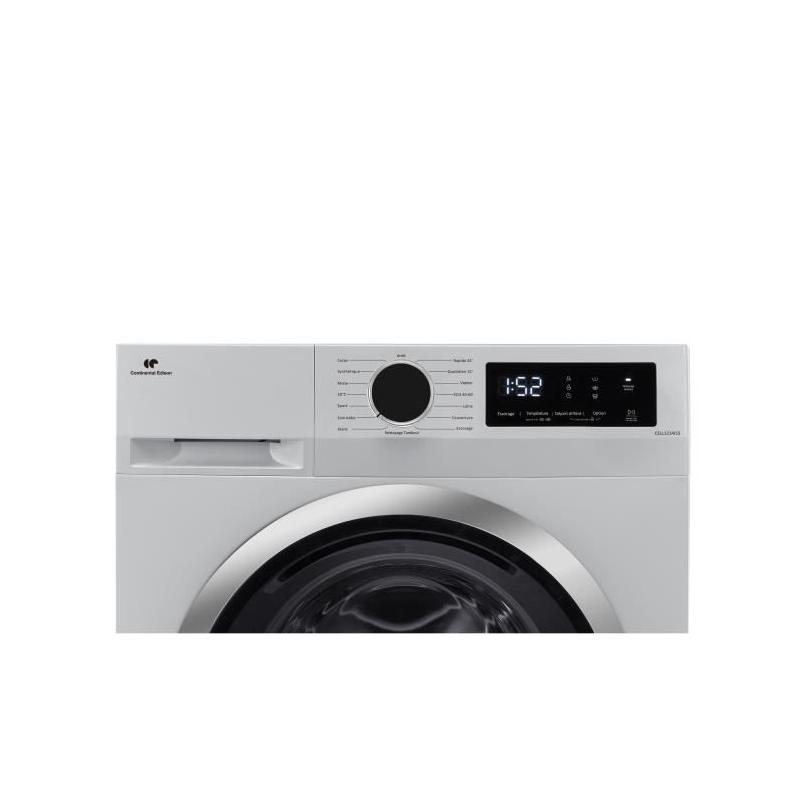 Lave-linge hublot 12kg - Classe A - Moteur induction - Silver