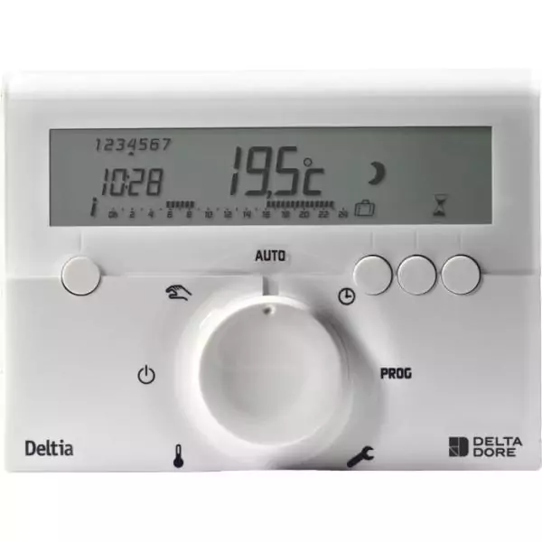 Programmateur filaire - DELTA DORE - Deltia 8.00 - Pour chaudiere pompe a chaleur ou radiateurs électriques