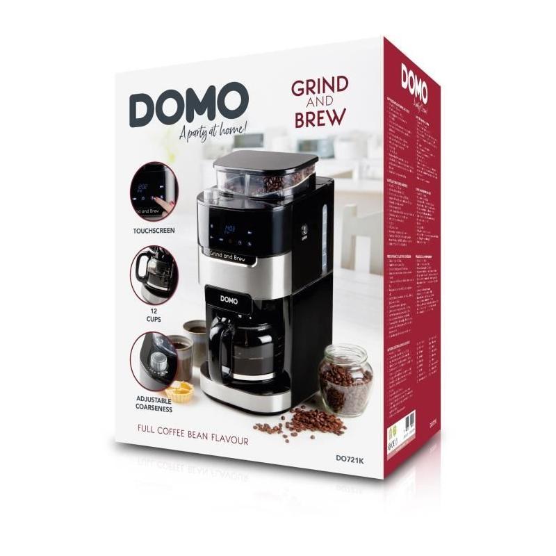 Cafetière filtre DOMO DO721K - 900W - 1,5L - 12 tasses