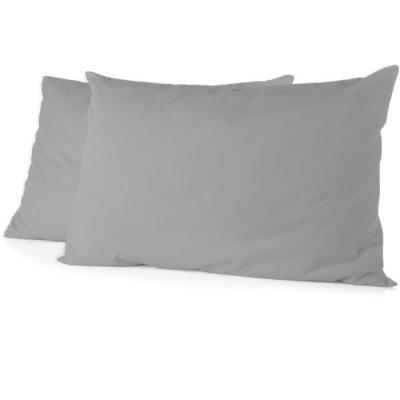 Lot de 2 taies d'oreiller HOME LINGE PASSION - Gris clair