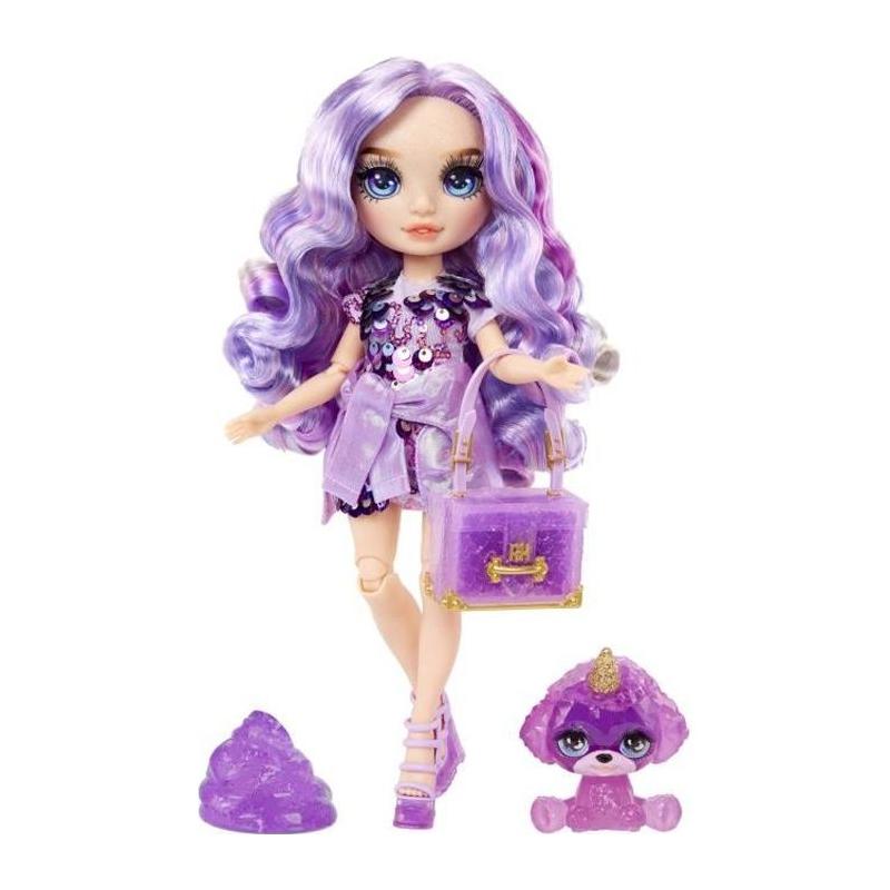 Doll Rainbow High avec Slime et Animal de Compagnie - Violet