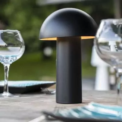 Lampe de table sans fil LUMISKY TOD BLACK - Pratique et élégante