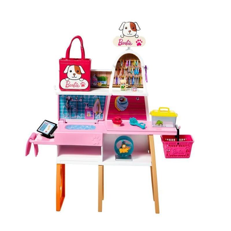 Découvrez BARBIE Barbie et son Animalerie : Dimensions du colis 33x40x8 cm