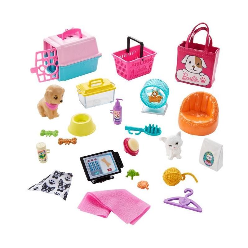 Découvrez BARBIE Barbie et son Animalerie : Dimensions du colis 33x40x8 cm