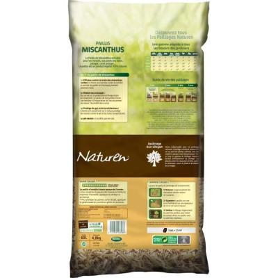 Paillis de Miscanthus 60L pour un jardin naturel et écologique
