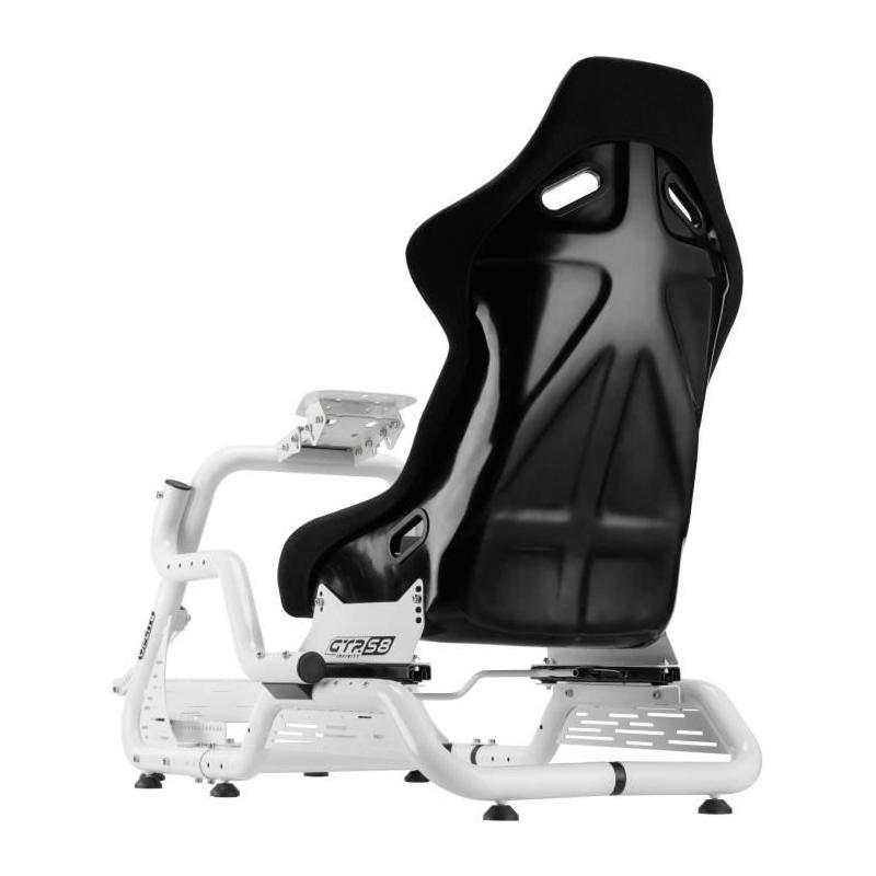 Cockpit de simulation OPLITE GTR S8 Blanc - Simracing performance
