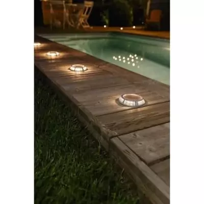 Spot solaire en aluminium 15 lumens blanc chaud - GALIX - Éclairage extérieur