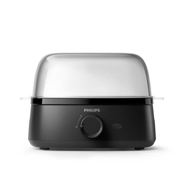 Cuiseur a oeufs PHILIPS - HD9137/90 - Capacité 6 oeufs - Bol gradué précis inclus - Compatible lave-vaisselle - 400W