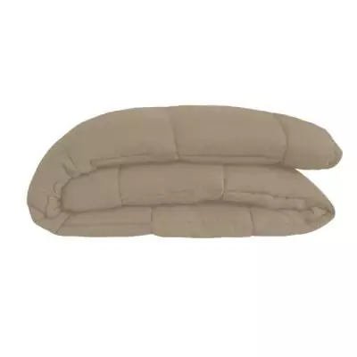 Couette chaude Microfibre 400g/m² Taupe & Lin 240x260cm - Confort d'hiver