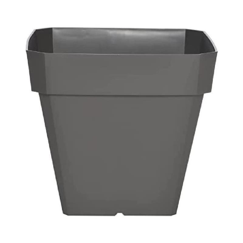 Jardinière carrée Riviera 40x40 cm - Gris pailleté