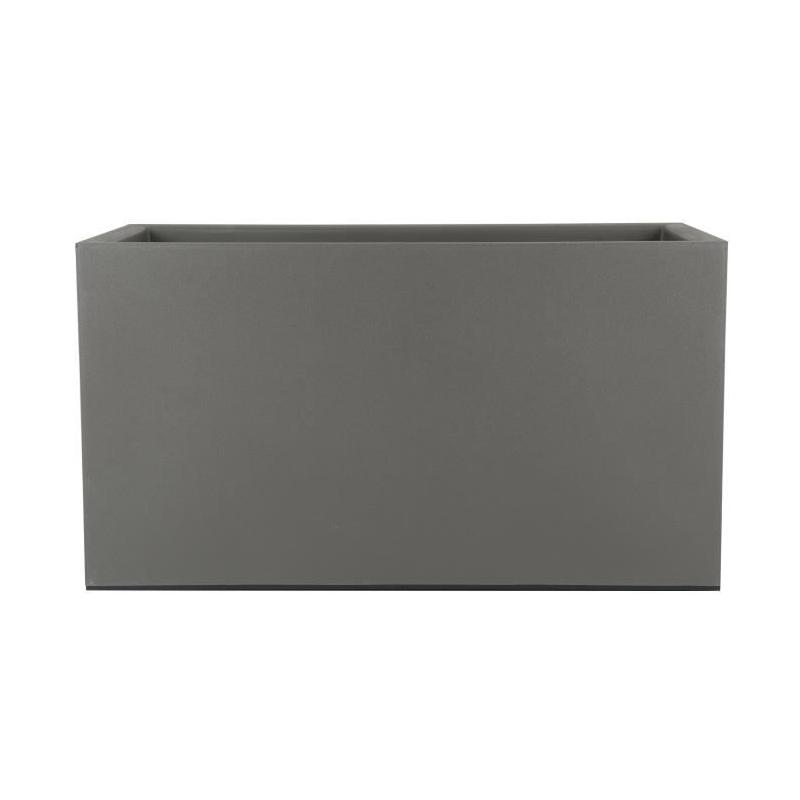 Bac à fleurs RIVIERA Granit - 80x40 cm - Gris