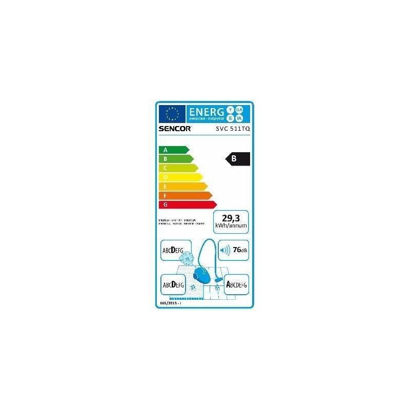 Aspirateur traineau sans sac SENCOR SVC-511TQ - Performant et Silencieux