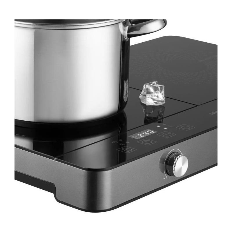 Plaque de cuisson induction SENCOR SCP 4201GY - 3500 W - Double foyer - Gris