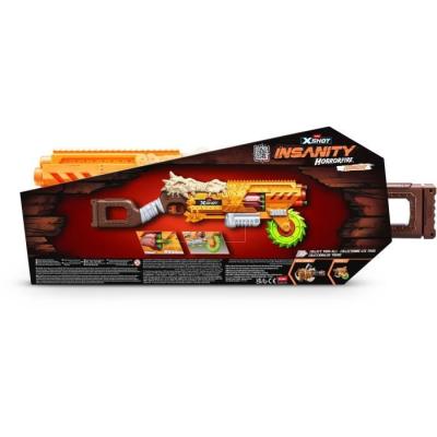 Lanceur de fléchettes ZURU X-SHOT Horrorfire Doomsday - 16 fléchettes - Portée 27m