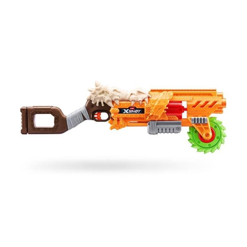 Lanceur de fléchettes ZURU X-SHOT Horrorfire Doomsday - 16 fléchettes - Portée 27m