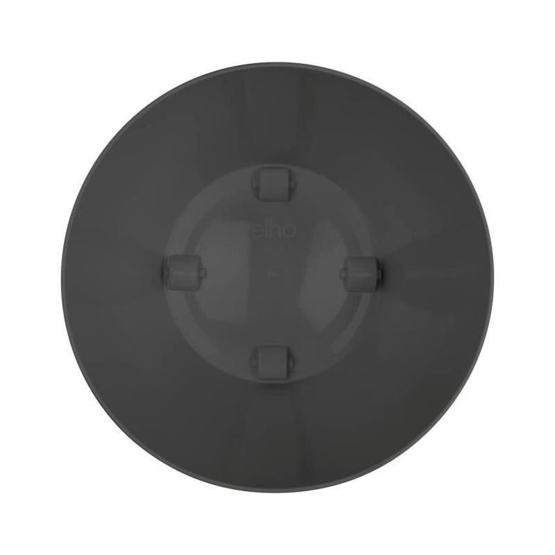 Pot de fleurs ELHO Brussels 40cm Noir - Roues - Intérieur recyclé